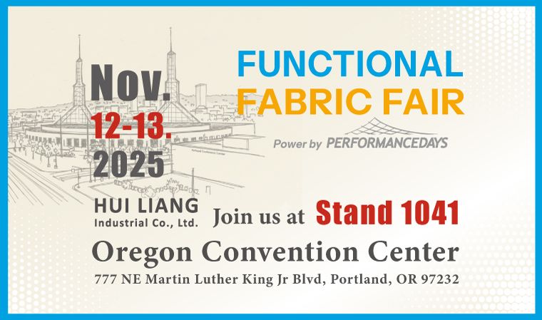 ファンクショナルファブリックフェアポートランドでHuiliangと共に持続可能なイノベーションを体験する